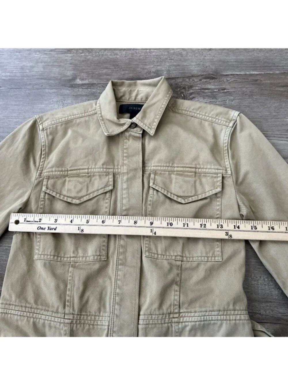 J Crew Khaki Utility Shirt Dress‎ Womens 00 Belted Stretch NWT
